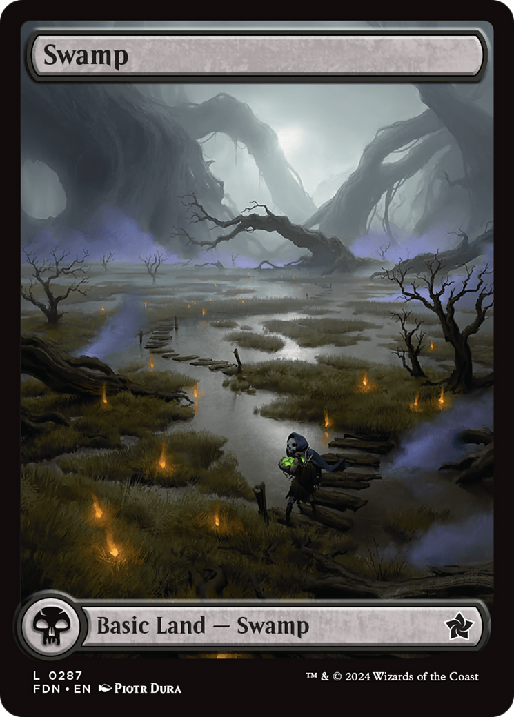 Swamp (0287) [Foundations] | Card Merchant Takapuna