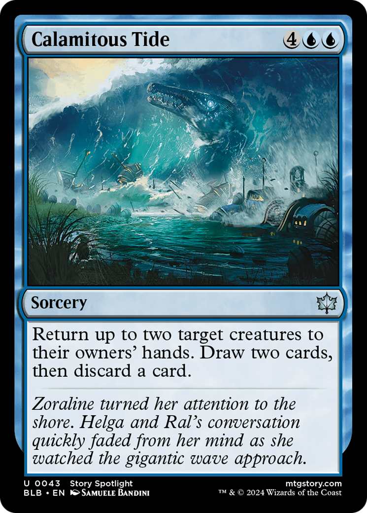 Calamitous Tide [Bloomburrow] | Card Merchant Takapuna