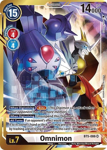 Omnimon [BT5-086] (Alternate Art - Nakano Haito) [Battle of Omni] | Card Merchant Takapuna