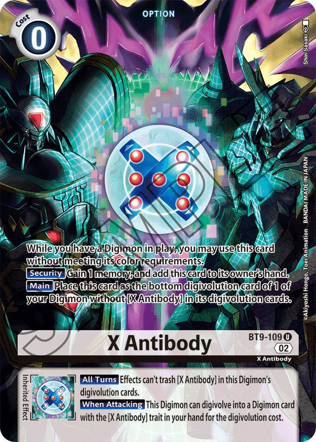 X Antibody [BT9-109] (Alternate Art) [Starter Deck: Beelzemon Advanced Deck Set] | Card Merchant Takapuna