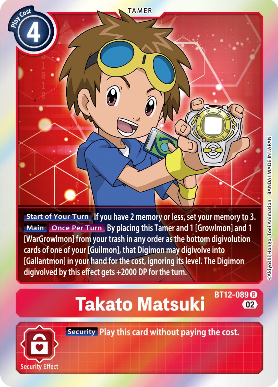 Takato Matsuki [BT12-089] [Across Time] | Card Merchant Takapuna