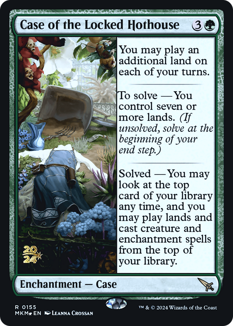 Case of the Locked Hothouse [Murders at Karlov Manor Prerelease Promos] | Card Merchant Takapuna