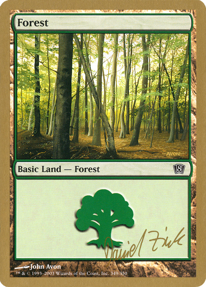 Forest (dz349) (Daniel Zink) [World Championship Decks 2003] | Card Merchant Takapuna