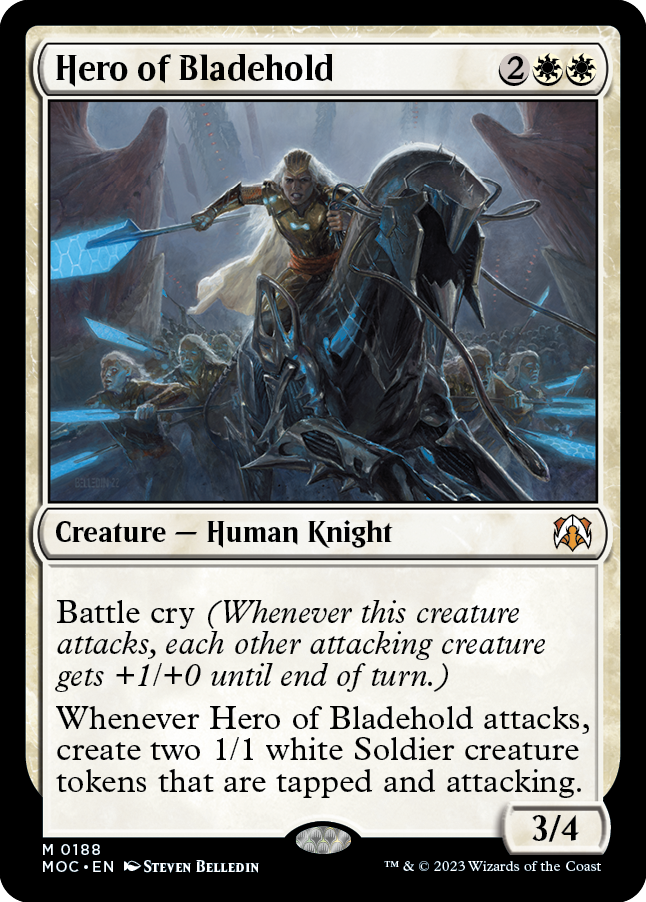 Hero of Bladehold [March of the Machine Commander] | Card Merchant Takapuna