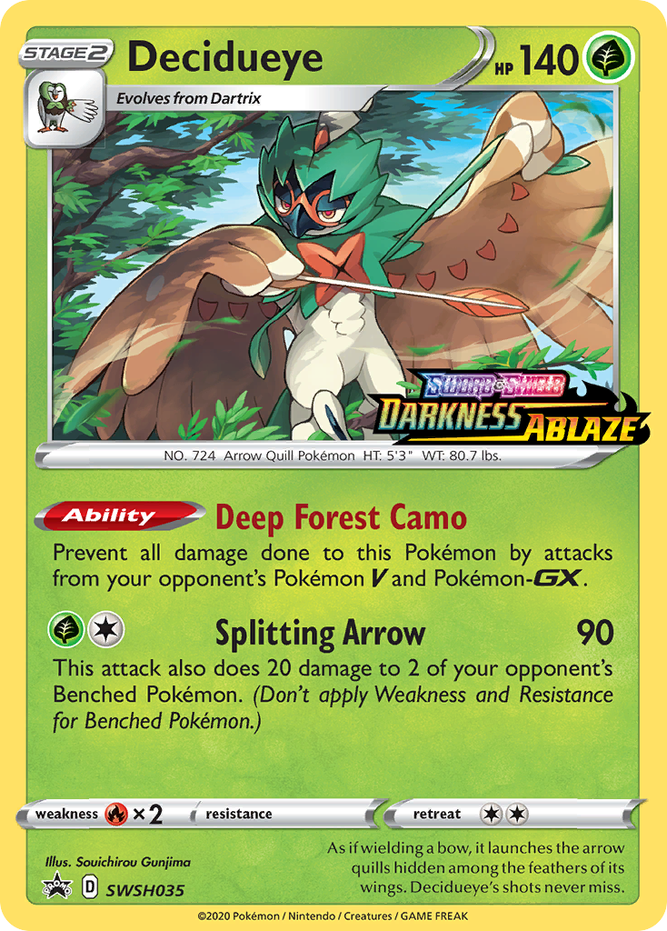 Decidueye (SWSH035) (Prerelease Promo) [Sword & Shield: Black Star Promos] | Card Merchant Takapuna