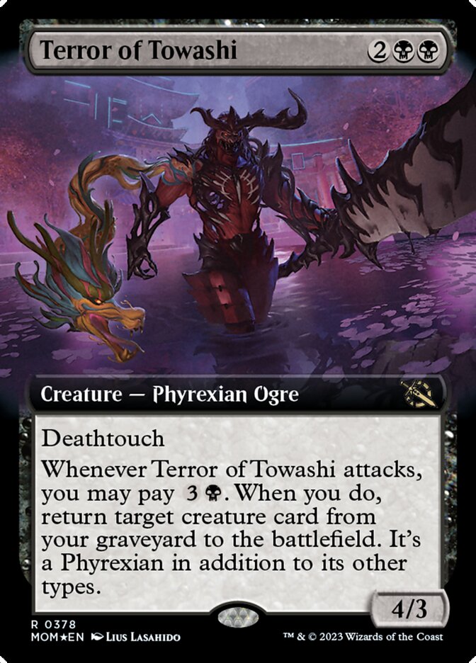 Terror of Towashi (Extended Art) [March of the Machine] | Card Merchant Takapuna