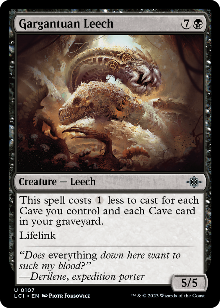 Gargantuan Leech [The Lost Caverns of Ixalan] | Card Merchant Takapuna