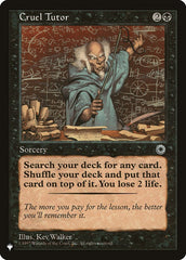 Cruel Tutor [The List] | Card Merchant Takapuna