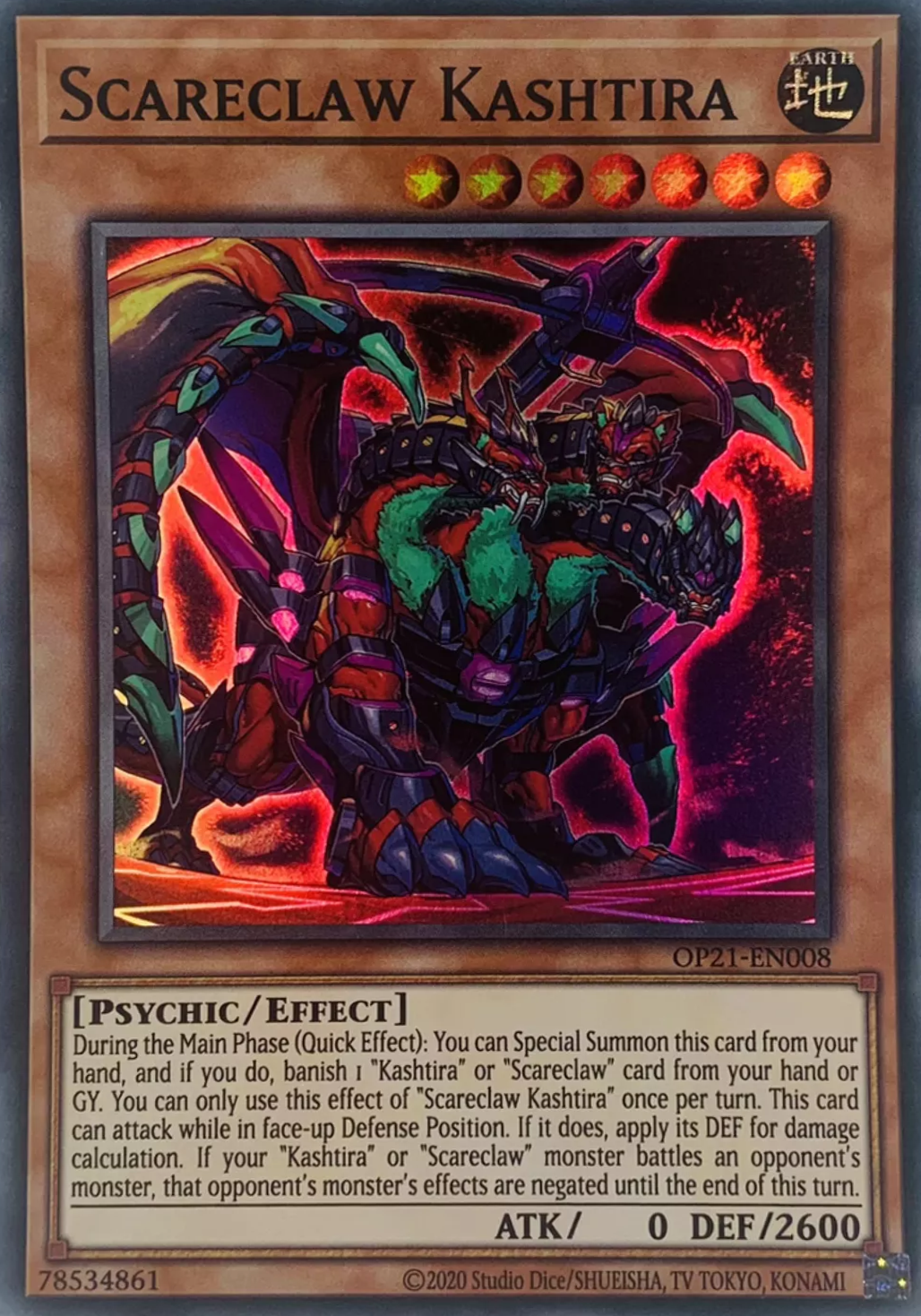 Scareclaw Kashtira [OP21-EN008] Super Rare | Card Merchant Takapuna