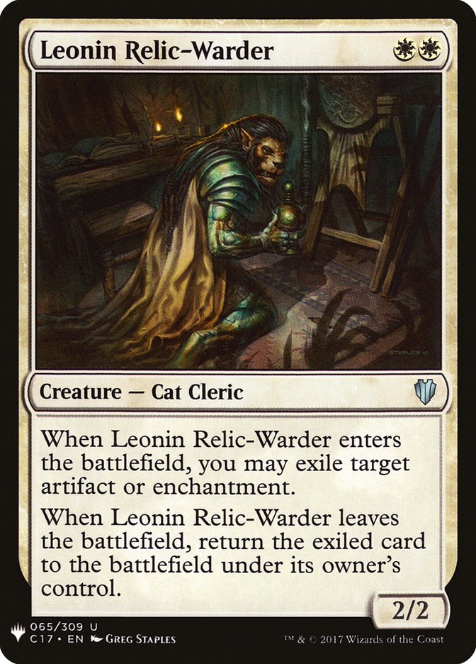 Leonin Relic-Warder [Mystery Booster] | Card Merchant Takapuna