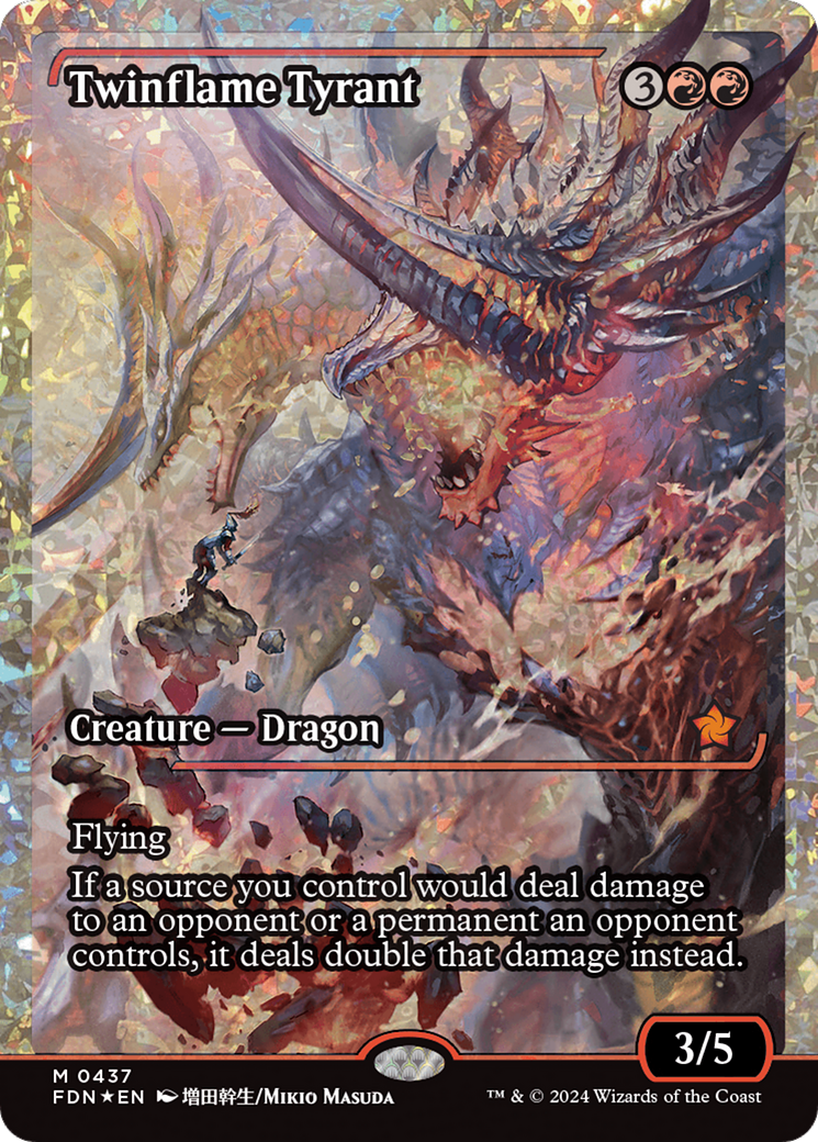 Twinflame Tyrant (Fracture Foil) [Foundations] | Card Merchant Takapuna