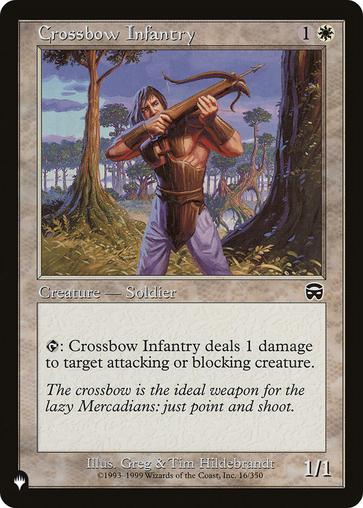 Crossbow Infantry [The List] | Card Merchant Takapuna