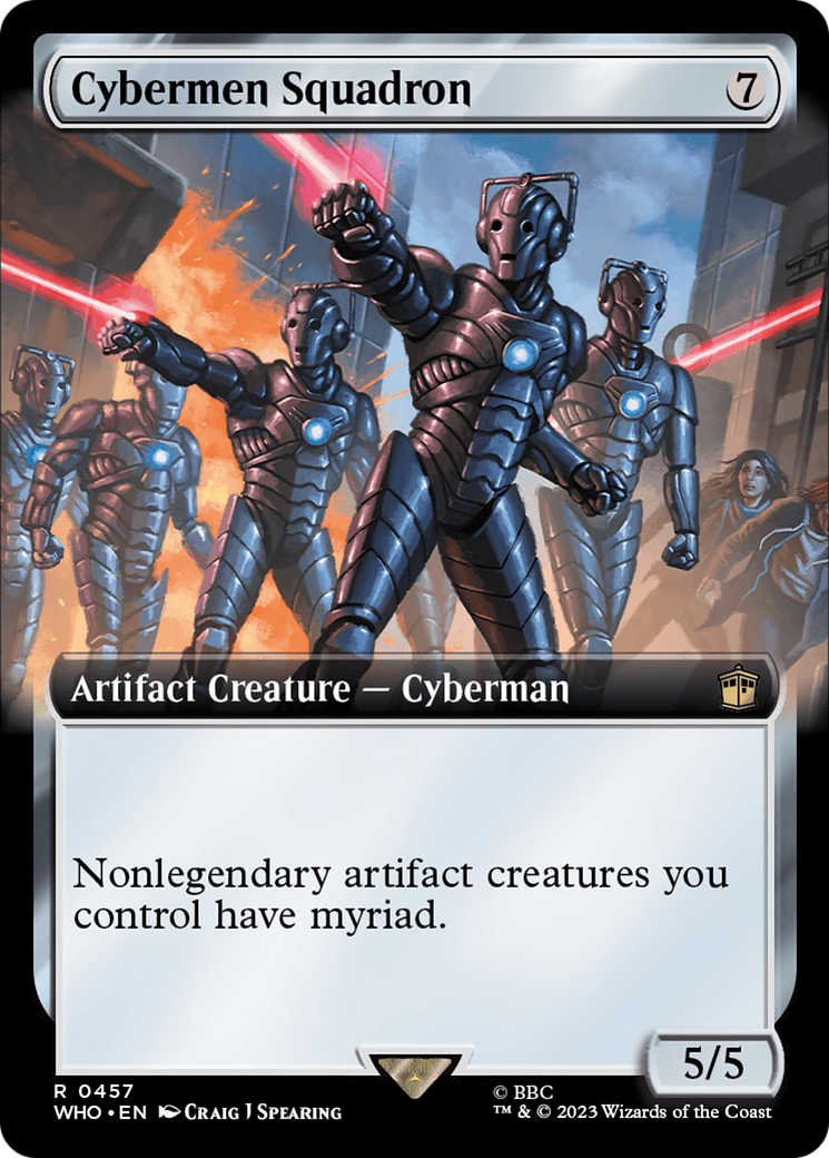 Cybermen Squadron (Extended Art) [Doctor Who] | Card Merchant Takapuna