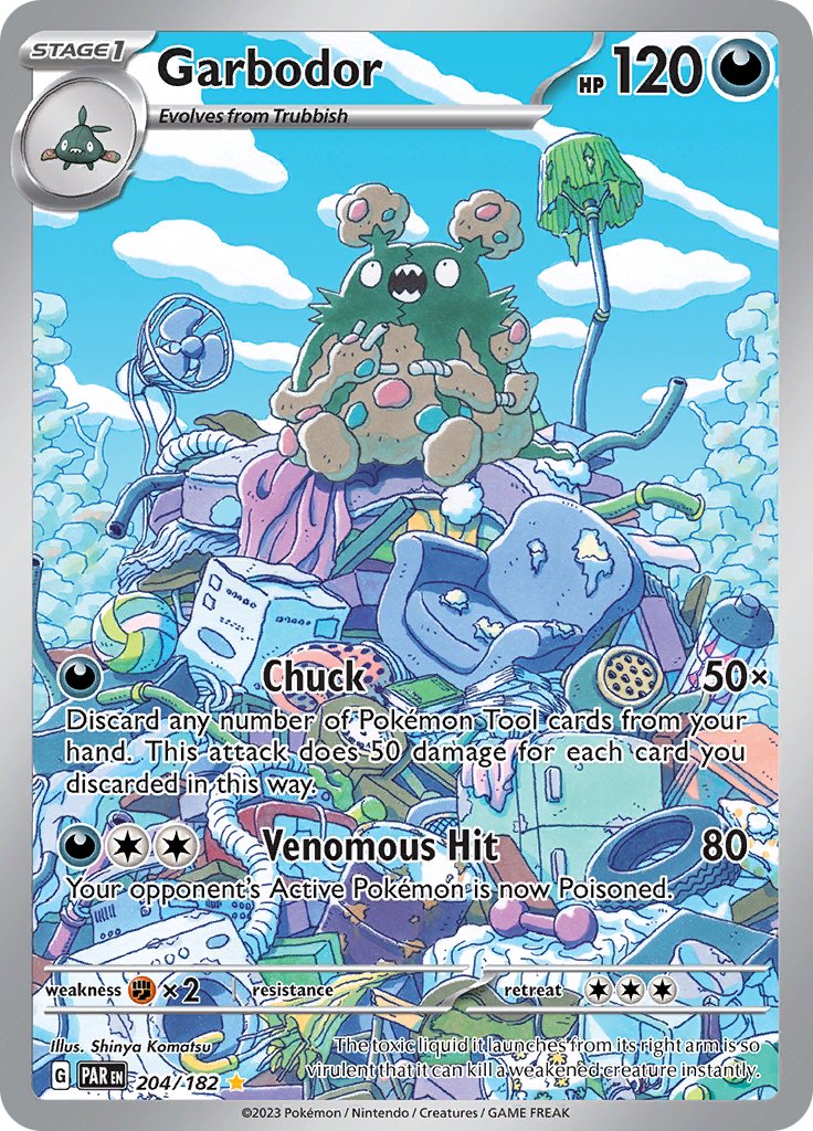 Garbodor (204/182) [Scarlet & Violet: Paradox Rift] | Card Merchant Takapuna