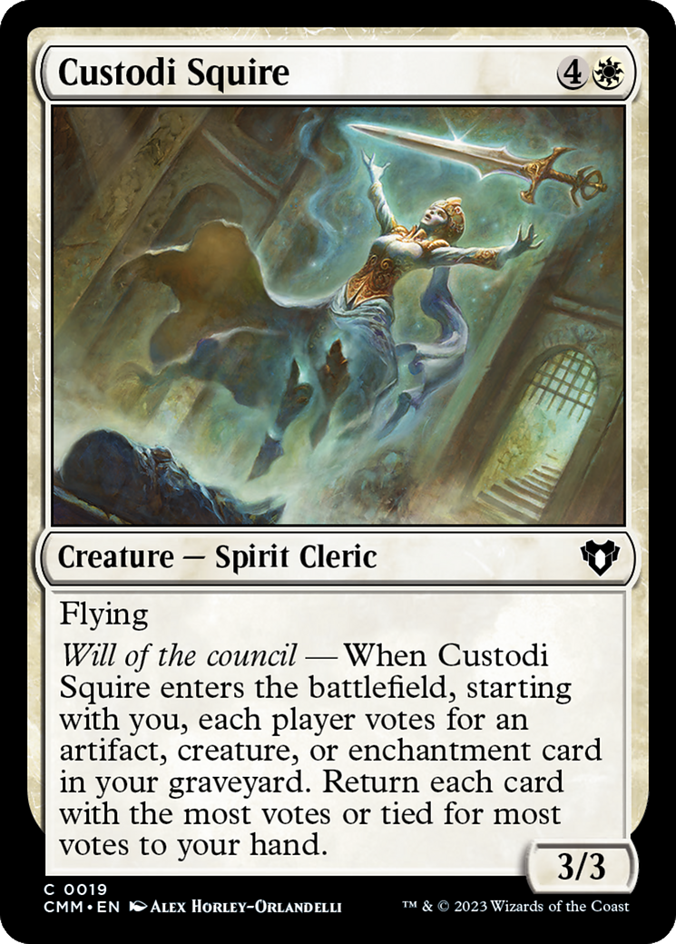 Custodi Squire [Commander Masters] | Card Merchant Takapuna