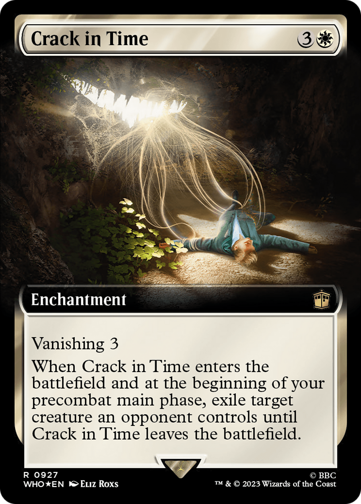 Crack in Time (Extended Art) (Surge Foil) [Doctor Who] | Card Merchant Takapuna