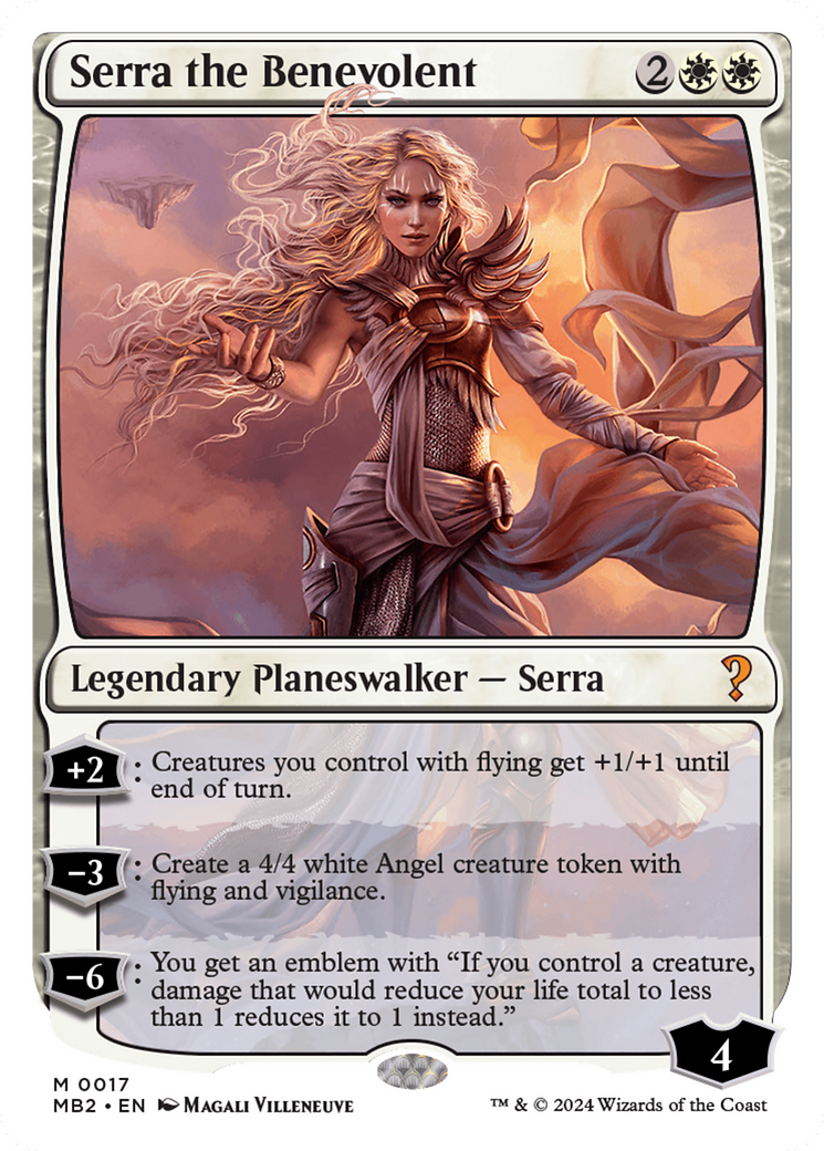 Serra the Benevolent (White Border) [Mystery Booster 2] | Card Merchant Takapuna