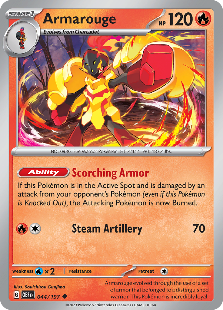 Armarouge (044/197) [Scarlet & Violet: Obsidian Flames] | Card Merchant Takapuna