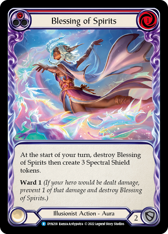 Blessing of Spirits (Red) [DYN218] (Dynasty) | Card Merchant Takapuna