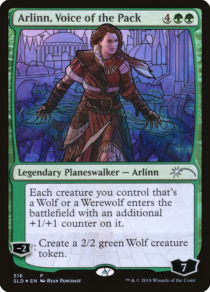 Arlinn, Voice of the Pack (Stained Glass) [Secret Lair Drop Promos] | Card Merchant Takapuna