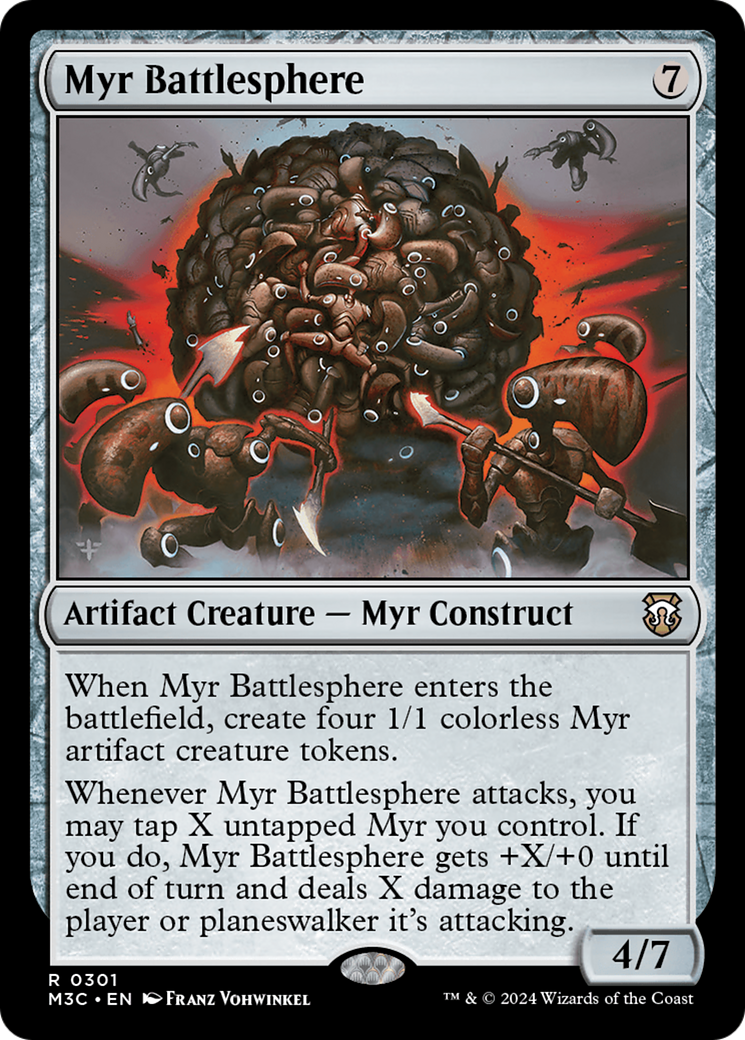 Myr Battlesphere (Ripple Foil) [Modern Horizons 3 Commander] | Card Merchant Takapuna