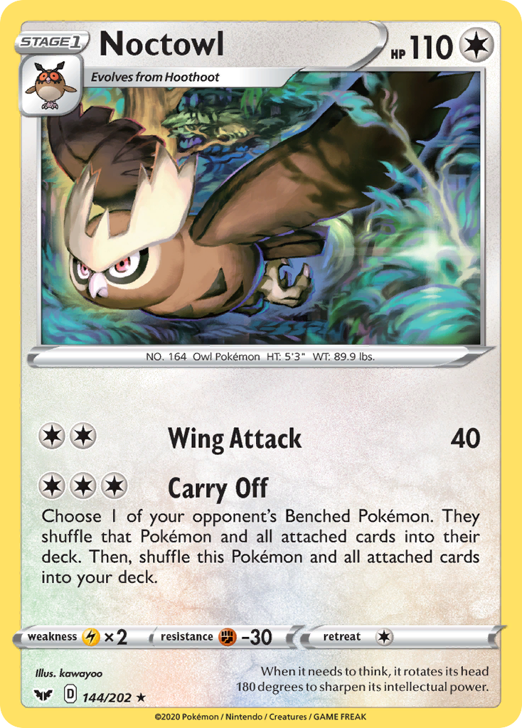 Noctowl (144/202) [Sword & Shield: Base Set] | Card Merchant Takapuna