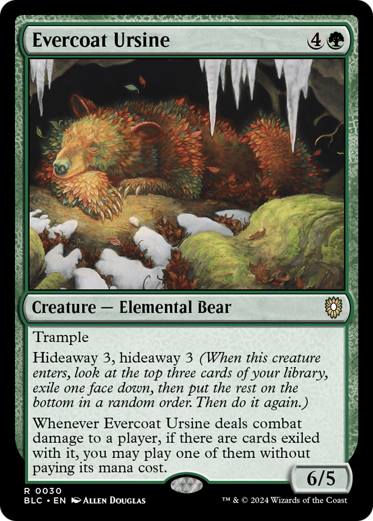 Evercoat Ursine [Bloomburrow Commander] | Card Merchant Takapuna