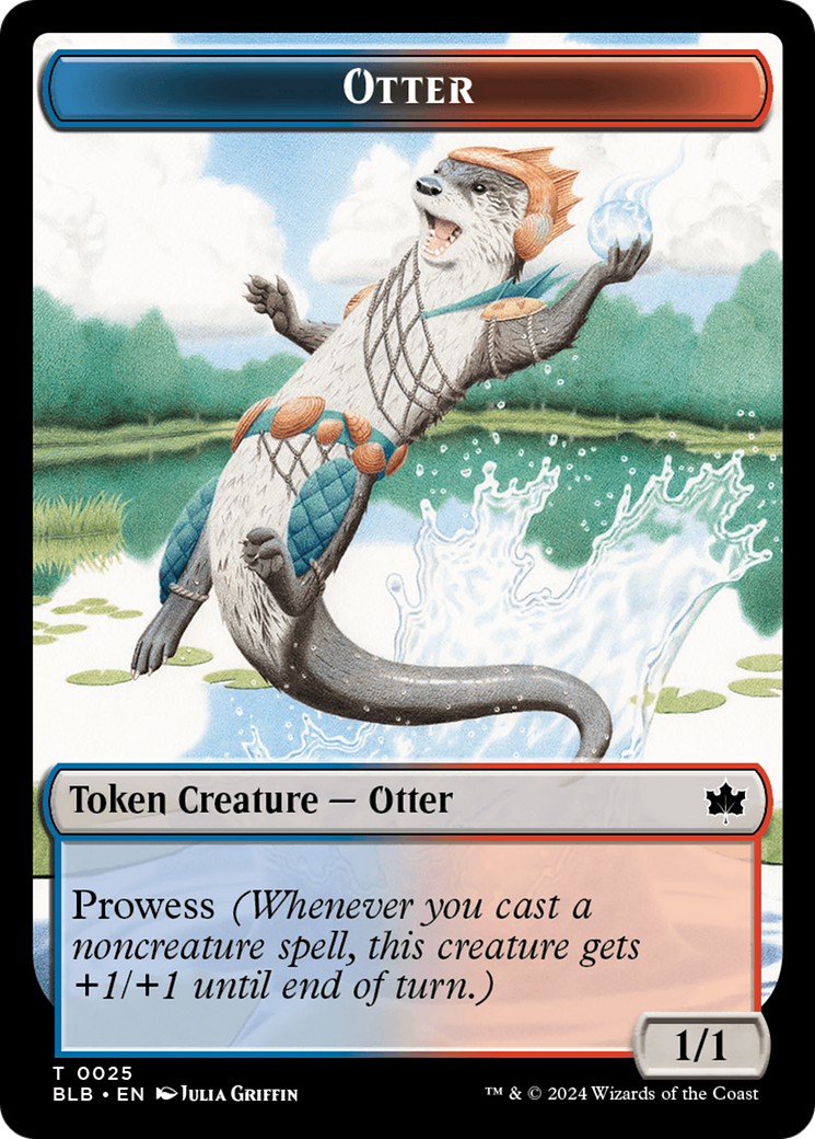 Otter // Copy Double-Sided Token [Bloomburrow Tokens] | Card Merchant Takapuna