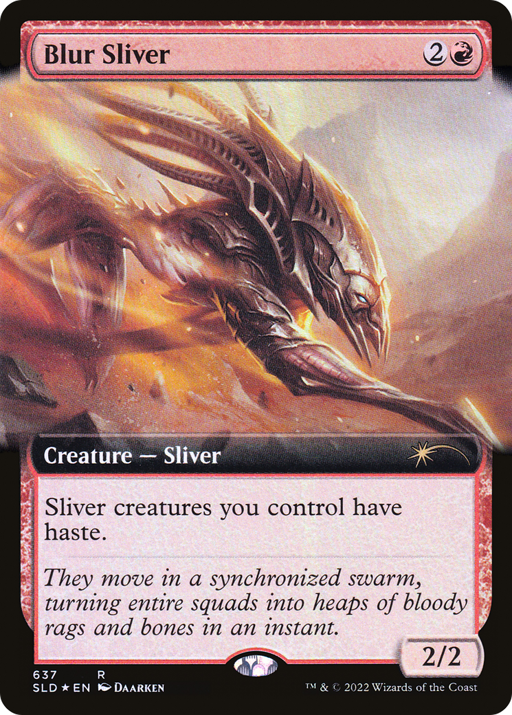 Blur Sliver (Extended Art) [Secret Lair Drop Promos] | Card Merchant Takapuna