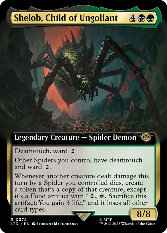 Shelob, Child of Ungoliant (Extended Art) [The Lord of the Rings: Tales of Middle-Earth] | Card Merchant Takapuna