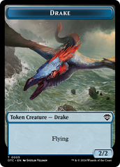 Drake // Soldier (0026) Double-Sided Token [Outlaws of Thunder Junction Commander Tokens] | Card Merchant Takapuna