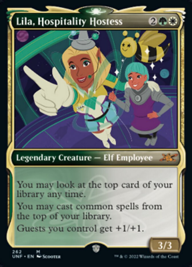 Lila, Hospitality Hostess (Showcase) [Unfinity] | Card Merchant Takapuna