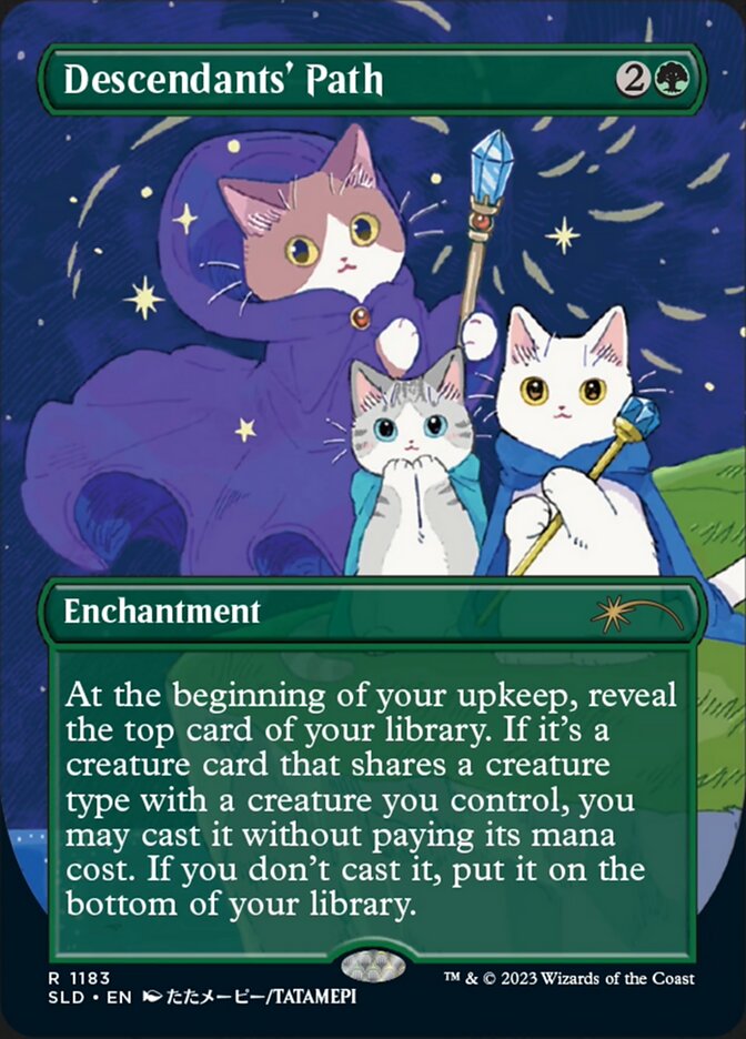 Descendants' Path (Borderless) [Secret Lair Drop Series] | Card Merchant Takapuna