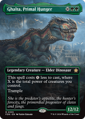 Ghalta, Primal Hunger (Borderless) [Foundations] | Card Merchant Takapuna