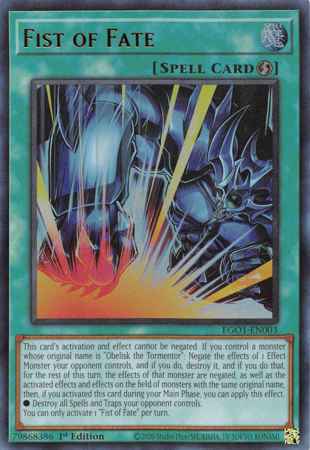 Fist of Fate [EGO1-EN003] Ultra Rare | Card Merchant Takapuna