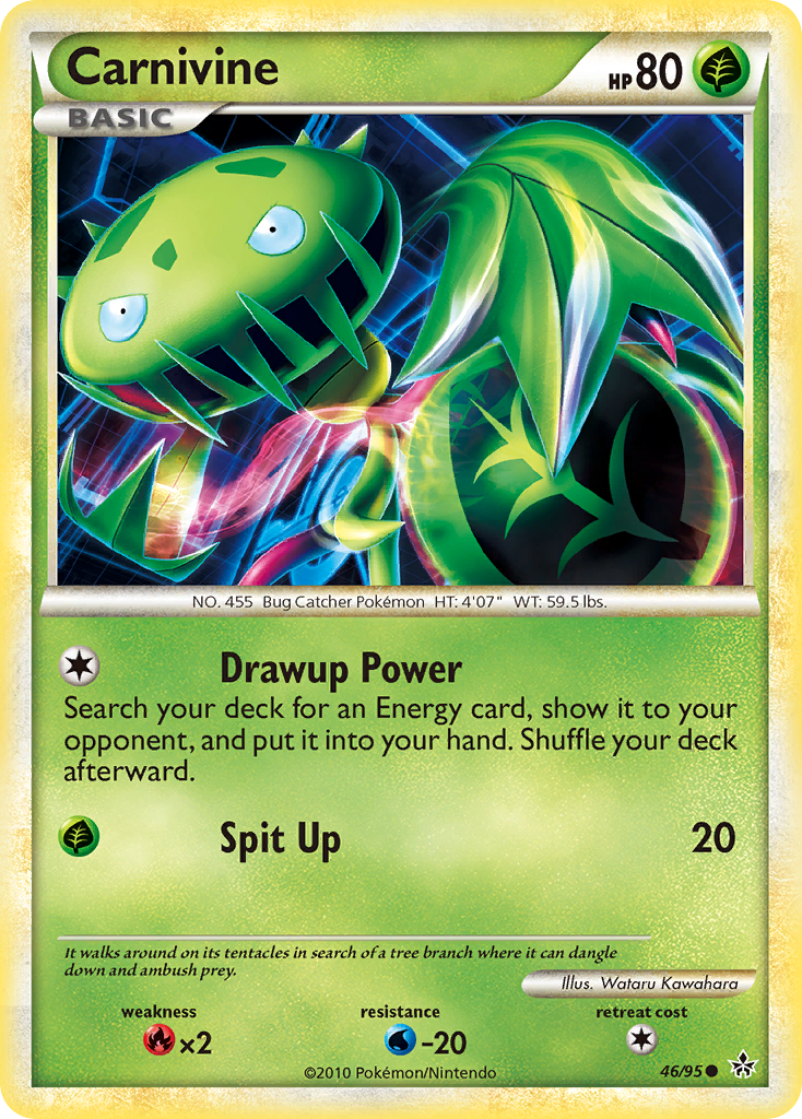 Carnivine (46/95) [HeartGold & SoulSilver: Unleashed] | Card Merchant Takapuna