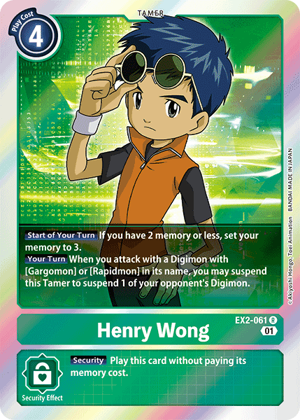 Henry Wong [EX2-061] [Digital Hazard] | Card Merchant Takapuna