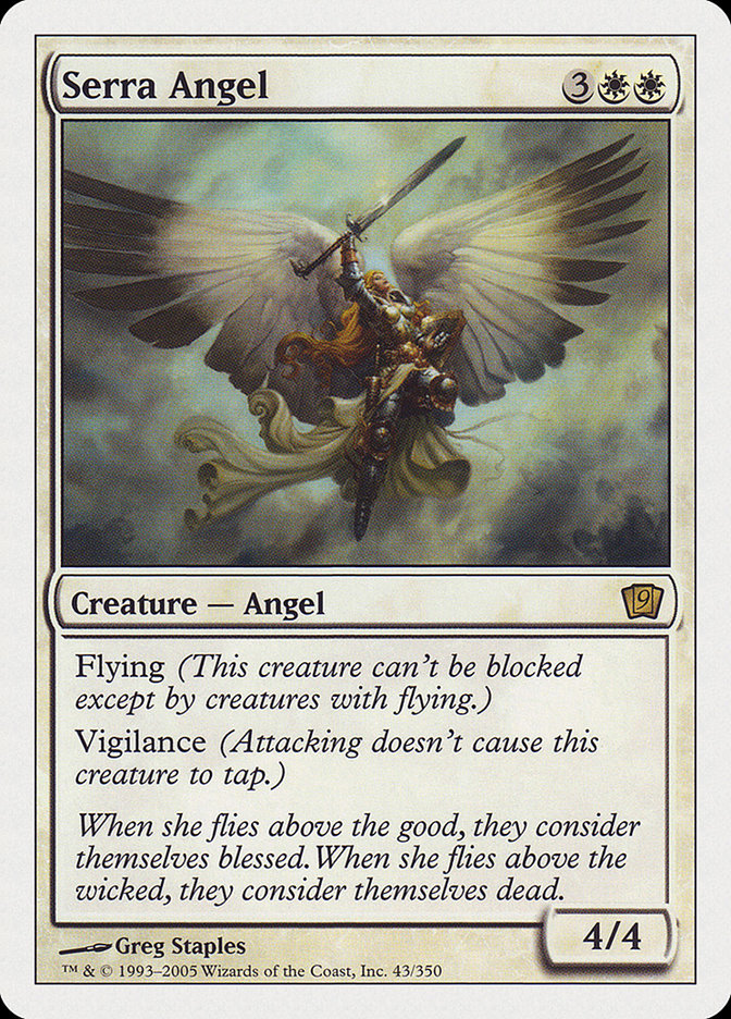 Serra Angel (9th Edition) [Oversize Cards] | Card Merchant Takapuna