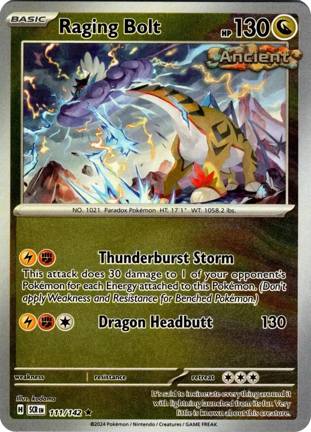 Raging Bolt (111/142) [Scarlet & Violet: Stellar Crown] | Card Merchant Takapuna