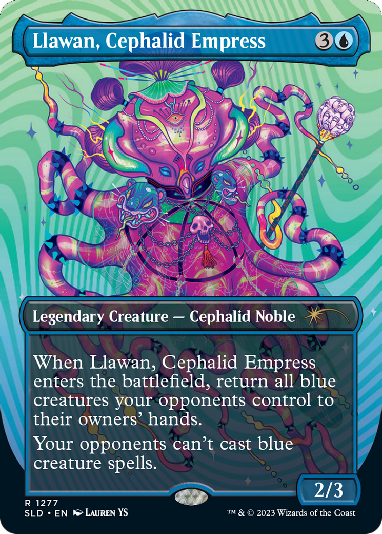 Llawan, Cephalid Empress (Borderless) [Secret Lair Drop Series] | Card Merchant Takapuna