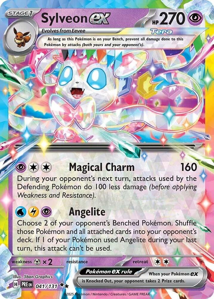 Sylveon ex (041/131) [Scarlet & Violet: Prismatic Evolutions] | Card Merchant Takapuna