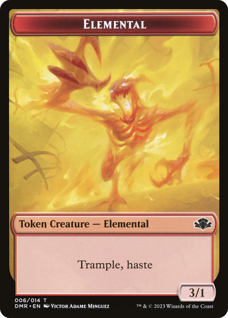 Elemental Token [Dominaria Remastered Tokens] | Card Merchant Takapuna