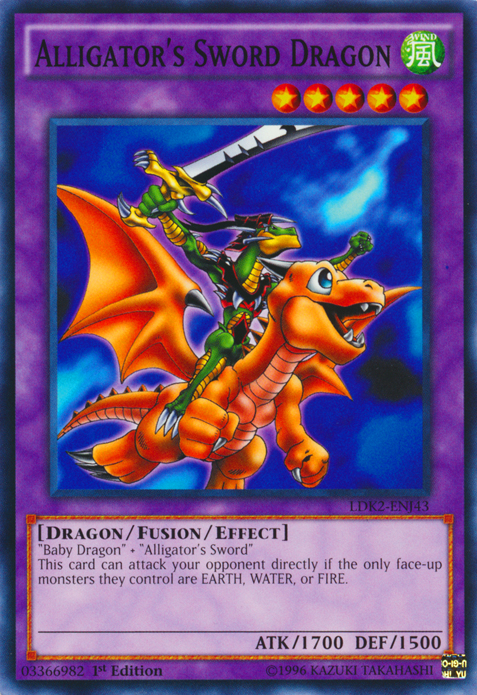 Alligator's Sword Dragon [LDK2-ENJ43] Common | Card Merchant Takapuna