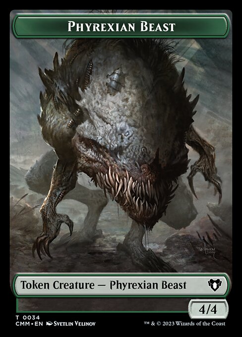 Eldrazi Scion // Phyrexian Beast Double-Sided Token [Commander Masters Tokens] | Card Merchant Takapuna