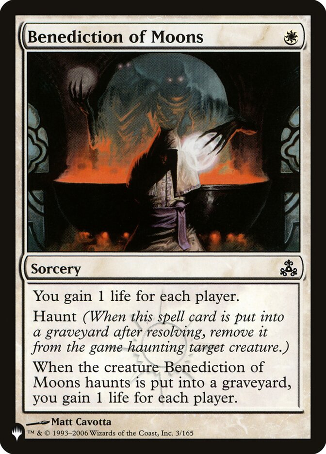 Benediction of Moons [The List] | Card Merchant Takapuna