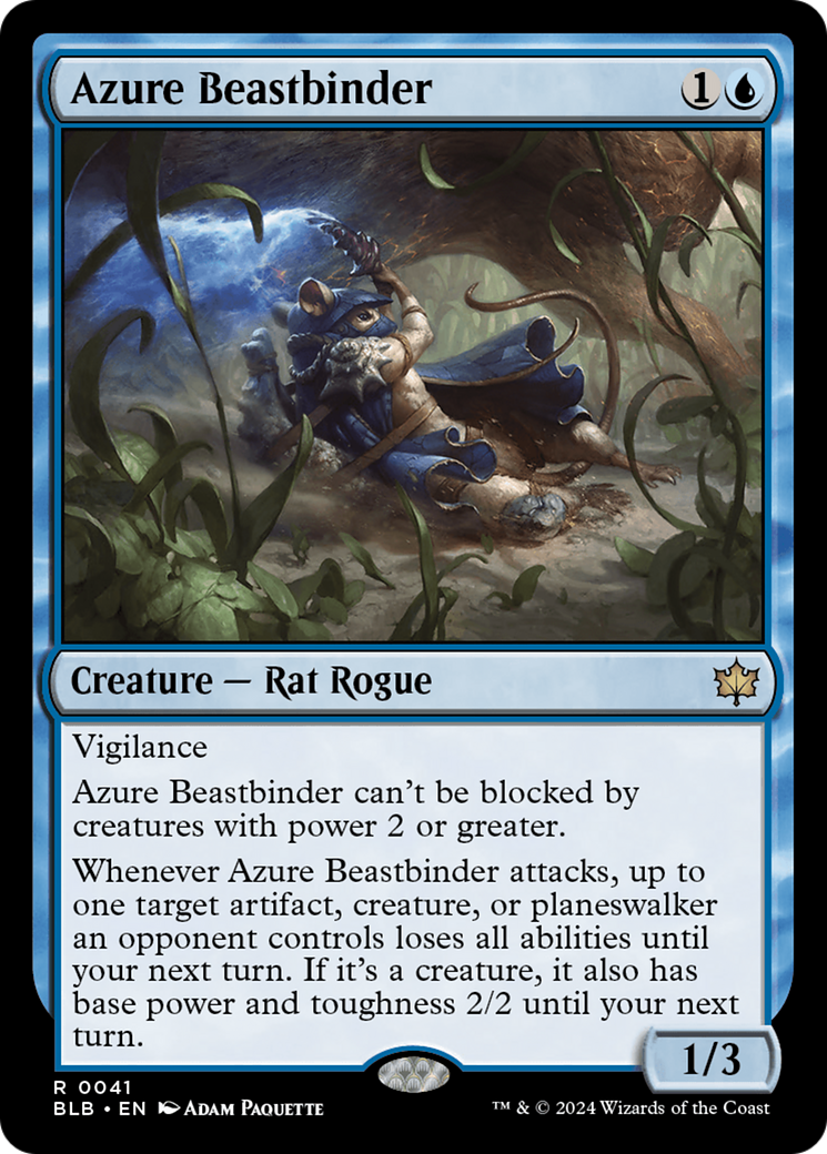 Azure Beastbinder [Bloomburrow] | Card Merchant Takapuna