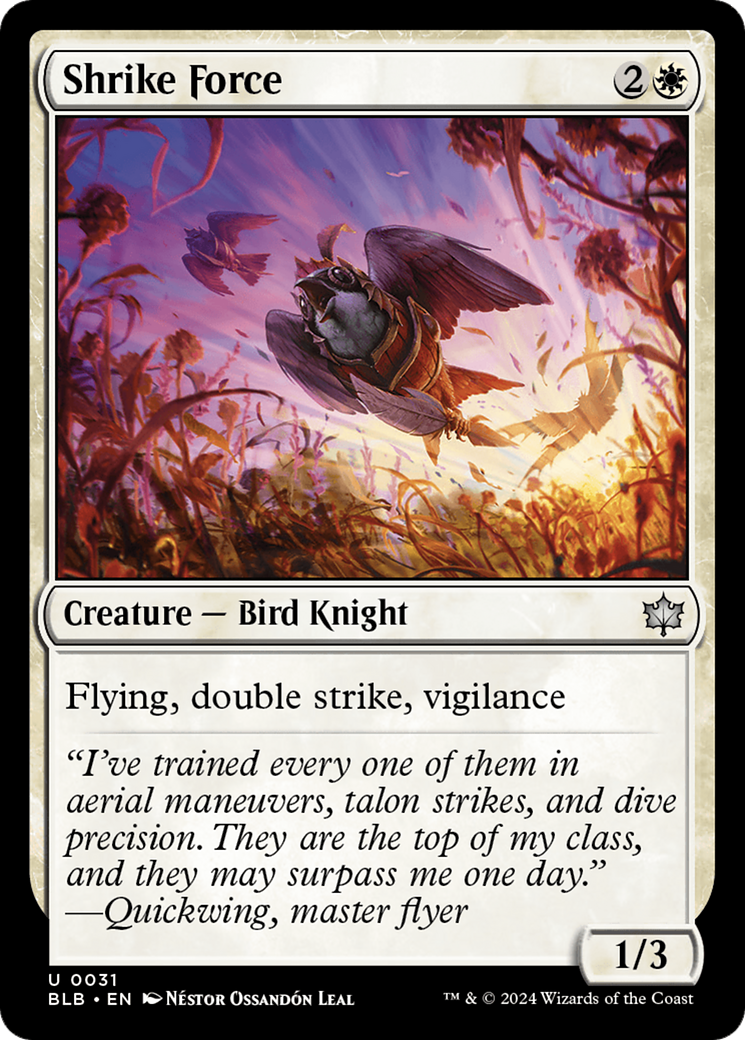 Shrike Force [Bloomburrow] | Card Merchant Takapuna