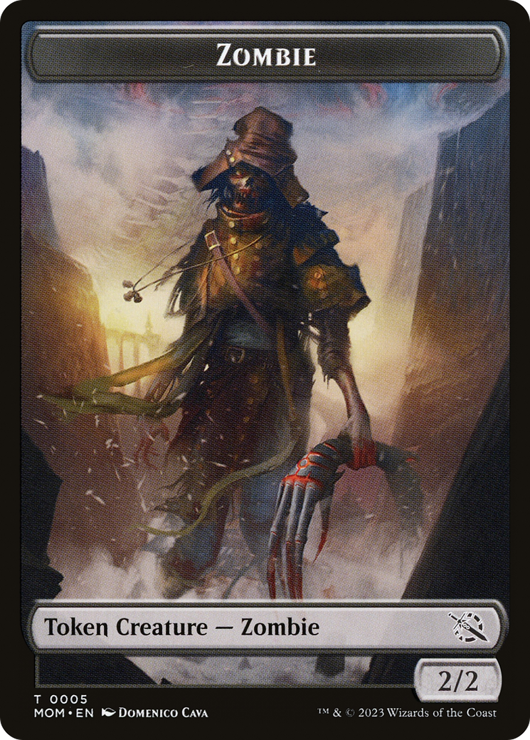 Treasure (21) // Zombie Double-Sided Token [March of the Machine Tokens] | Card Merchant Takapuna