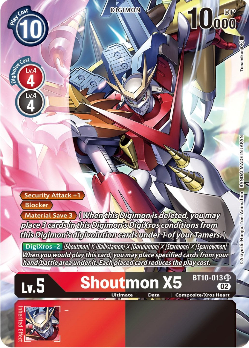 Shoutmon X5 [BT10-013] (Alternate Art) [Xros Encounter] | Card Merchant Takapuna