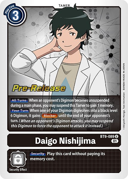 Daigo Nishijima [BT9-089] [X Record Pre-Release Promos] | Card Merchant Takapuna